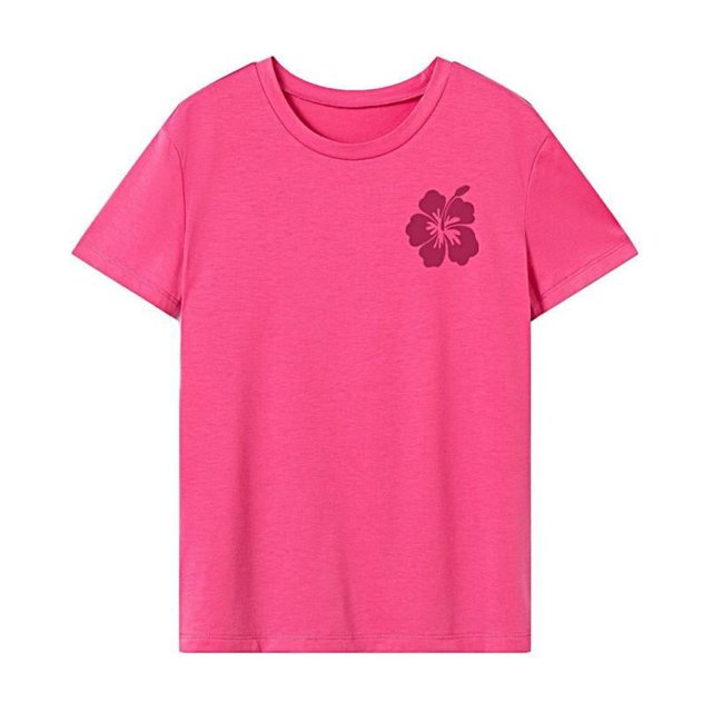 Camiseta de cuello redondo para mujer, camiseta básica de recuerdo suave y moderna para viajes de trabajo L