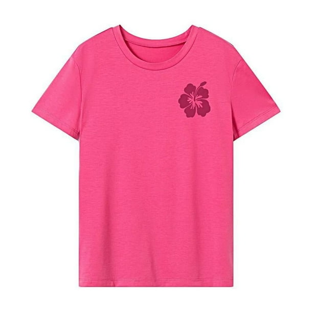 Camiseta de cuello redondo para mujer, camiseta básica de recuerdo suave y moderna para viajes de trabajo S
