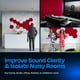 thumbnail image 4 of Acoustic Panels Ekkogo, paquete de 12 paneles de pared insonorizados, color rojo, 4 of 6