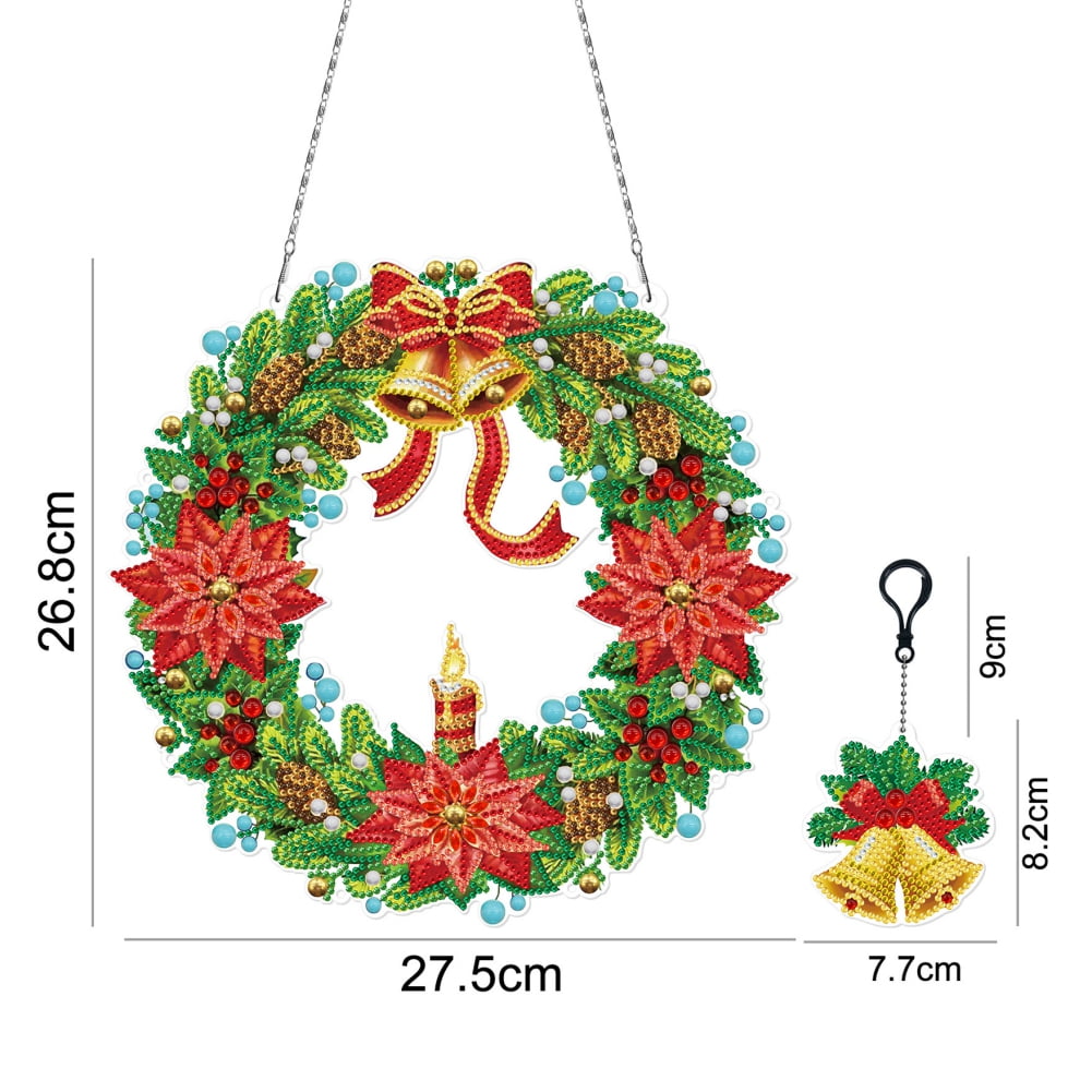 Christmas Wreath Diamond Painting Kits Adults, 5D DIY Diamond Art,Ribbons  Bells Poinsettia Flower,Gem Art Full Drill,Wall Decor - AliExpress