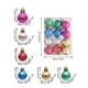 thumbnail image 3 of Set de colgantes para árbol de Navidad de colores alienígenas • 12 adornos de plástico inquebrantables • 3 cm de forma única • decoración festiva para árbol, corona y guirnalda, 3 of 5