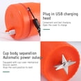 thumbnail image 4 of Xihbxyly Ventas y Promociones Licuadoras Porttiles, Exprimidor para Batidos, Exprimidor de Frutas Recargable Puerto Usb con 6 Cuchillas, Licuadoras de Mano para Deportes, Viajes y Actividades Al Aire, 4 of 7