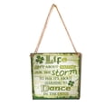 thumbnail image 1 of El día de San Patricio es rural "Que la suerte de los irlandeses esté ahí contigo 'Natural Colgando Hecho a mano Simple Irish Blessing JM01113 Monstrate HA011603-02, 1 of 7