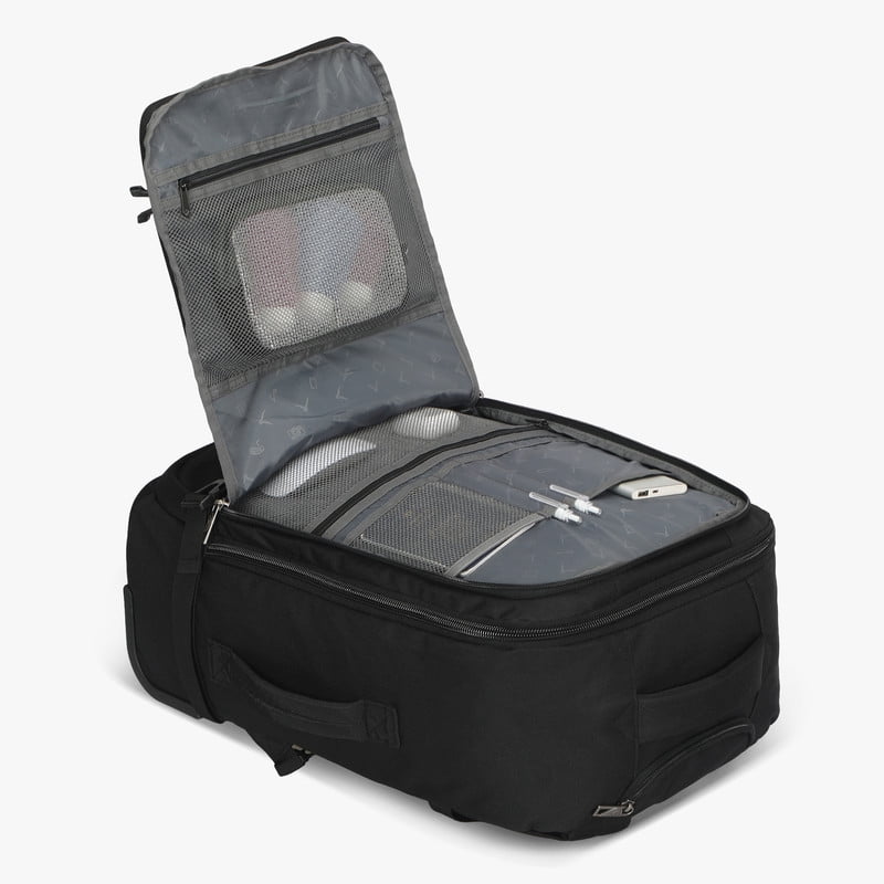 Convertible Wheeled Laptop Carry-On Bag (42L) – Hynes Eagle – Black