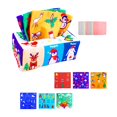 thumbnail image 1 of Caja de pañuelos de felpa Desarrollo de juguetes sensoriales Aprendizaje temprano Educativo para bebés 6 animales perfke juego sensorial, 1 of 9