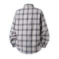 thumbnail image 3 of Men's Plaid Flannel Button‑Down Shirt, Loose Fit Long Sleeve Casual Shirt Jacket for Daily Work Travel, XS‑2XL, 3 of 13
