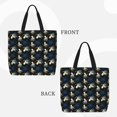 thumbnail image 2 of Disketp Octopus 1 Bolsa Tote de Lona para Mujer, Bolso de Hombro y Cruzado con Cierre de Cremallera, 2 of 7