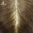 thumbnail image 6 of Lyrical Hair Toupee for Men Fine Mono Mens Toupee Human Hair Replacement Systems Monofilament with NPU Hairpiece for Man Black Brown Blonde Gray Hair Wig Unit, 6 of 6