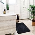 thumbnail image 5 of Bath Mat Memory Foam Bath Rugs Non Skid Soft Machine Washable Bathroom Rugs 16"x24" Black, 5 of 7