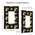 thumbnail image 3 of Balery Gold Bottles for Duplex Wall Plates Kit, Electrical Outlet Covers, Standard Size 1-Gang 5.0" x3.0", Electric Receptacle Plug Covers-Style U, 3 of 6