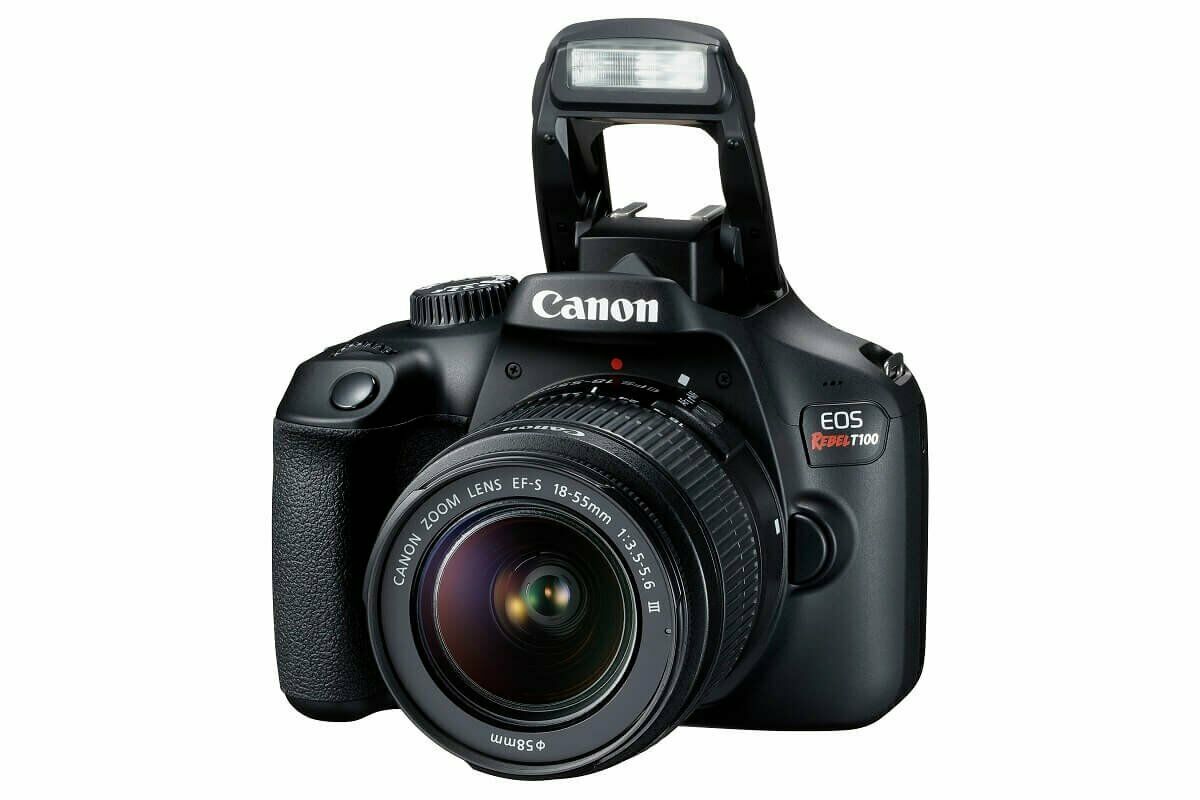 Canon EOS Rebel T100 / 4000D DSLR Camera (w/ 18-55 III) - image 2 of 3