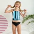 thumbnail image 3 of Uccdo Teen Girls Padded Swimsuit Set, Little Girl Sleeveless Ruffled Bathing Suits Swimwear, 2 Pieces, 4-14T, 3 of 8