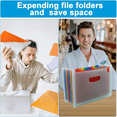 thumbnail image 4 of File Folders, Pocket Expanding File Folder with Tags and Closure for Office and Travel Use, 4 of 5