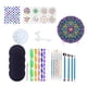 thumbnail image 1 of 34pcs Mandala Rock Kit de Herramientas de Punteado Pintura para Colorear Dibujo Y Dibujo, 1 of 9