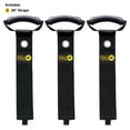 thumbnail image 3 of Easy-Carry Wrap-It Storage Straps 28" (3 Pack), Hose Holder and Organizer with Carrying Handle for Garden, Pool and Water Hose Storage, Black, 3 of 9