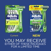 Gillette Sensor3 Sensitive Mens Disposable Razor, 7 Razors