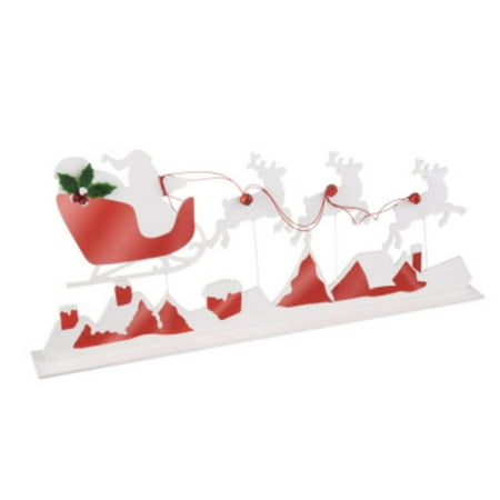 31" Reindeer and Sleigh Silhouette Table Top Christmas Decoration