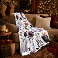 thumbnail image 3 of Whimsical Halloween Pattern Featuring Playful, Festive Halloween Scene, Warm Flannel Blanket for Living Room and Reading Nook, Art Lovers Halloween Gift, Festive Home Decor, 3 of 9