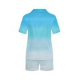 thumbnail image 4 of Pantalons de Pyjama pour Femmes, Hauts à Manches Courtes pour Femmes, Blouse Décontractée pour Enfants Col Rabattu Manches Courtes Mode Ensemble de Pyjama, 4 of 5