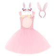 thumbnail image 1 of Vestido de tutú de conejito de Pascua para niñas pequeñas, disfraces de Cosplay de conejo para niñas pequeñas, traje de tul para fiesta de cumpleaños, ropa de vacaciones (6-7T) Gao Jinjia LED, 1 of 2