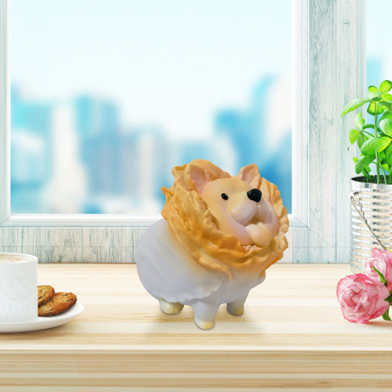 Cabbage Dog Cute Art Designer Toy Figurine Collectible Figure Vegetable