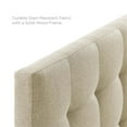 thumbnail image 4 of Modern Fabric Queen Tufted Panel Headboard in Beige, 4 of 5