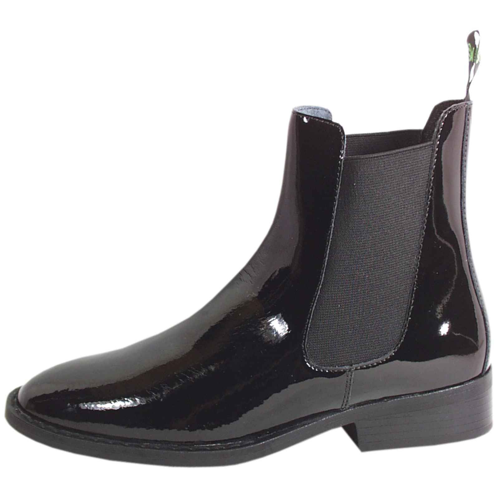 patent leather paddock boots