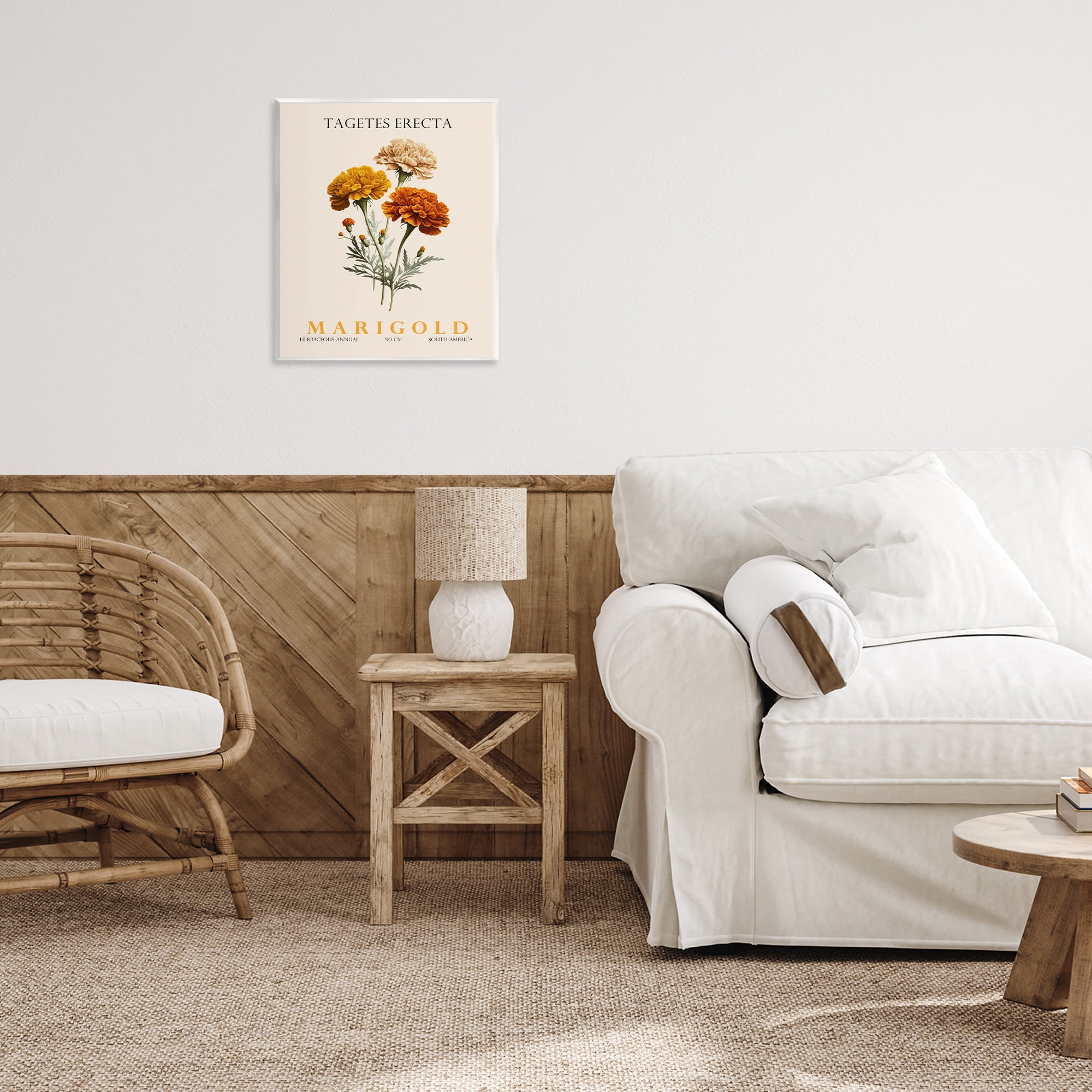 Stupell Industries Natural Marigold Bundle Wall Plaque Art, design by Christopher Giampietro