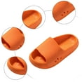 thumbnail image 4 of Hessimy Kids Cloud Slides Boys Girls Flip Flops Slip On Beach Sandals Youth Pool Shower Shoes EVA Summer Slippers Indoor & Outdoor house slippers for toddler kids(Orange,2), 4 of 5
