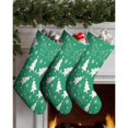 thumbnail image 3 of 3 Pcs Christmas Stockings,Green Christmas Tree Pattern Stockings Christmas,14.8'' Xmas Stockings,Christmas Party Favors,Christmas Party Decorations,Christmas Stockings Personalized, 3 of 5