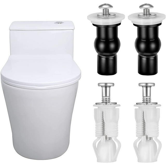 4x Top Fix Toilet Seat Screws Nut Cover Lid Pan Fixing Blind Hole