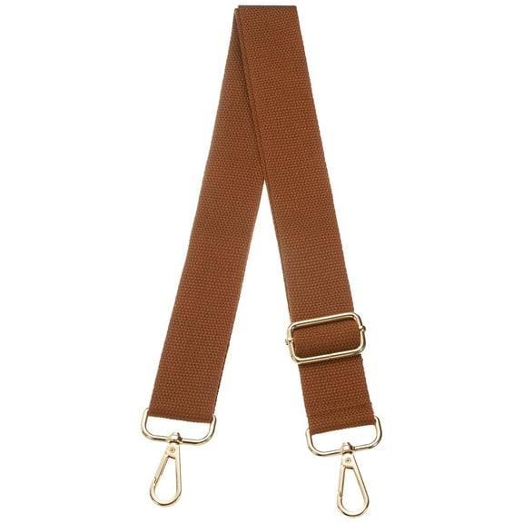 Uxcell Purse Straps Replacement Crossbody, 51 Inch Wide Shoulder Bag Strap Adjustable Canvas Straps for Handbag Wallet Clutch Crossbody Bags, Light Brown