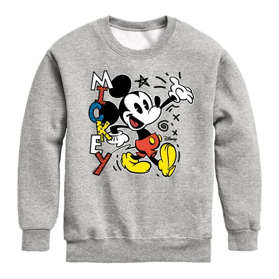 Disney - Mickey Pop - Toddler & Youth Crewneck Fleece Sweatshirt