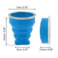 thumbnail image 2 of Unique Bargains Folding Cup with Wrist Strap Collapsible Cups 200ml 1 Pc Blue, 2 of 5