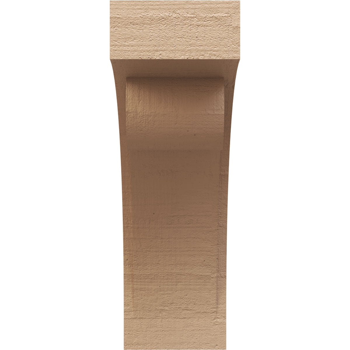 10"W x 20"D x 30"H Classic Viola Rough Cedar Woodgrain TimberThane Corbel, Primed Tan