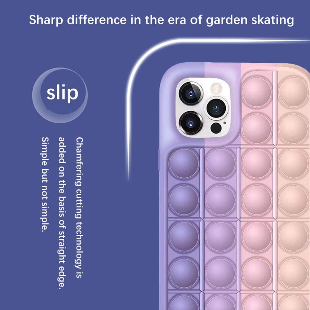Push Pop Fidget Toy Phone Case Bubble Wrap Phone Case Liquid