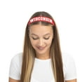 thumbnail image 2 of ZooZatz Red Wisconsin Badgers Hard Headband, 2 of 3