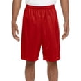 thumbnail image 3 of VONKY Polyester Men Basketball Pant Portable Replacement Solid Color Sweat Absorbent Drawstring Football Short Clothing Red L, 3 of 8