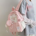 thumbnail image 3 of QUOTAY Lightweight Versatile Backpack for High School and College Students Stylish for Everyday Use and Commute School Backpack 02_Pink,One Size, 3 of 5