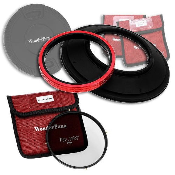 Fotodiox Pro WonderPana 145 Essentials Kit - 145mm Filter Holder, Lens Cap and CPL Filter for the Canon 14mm Super Wide Angle EF f/2.8L II USM Lens (Full Frame 35mm)
