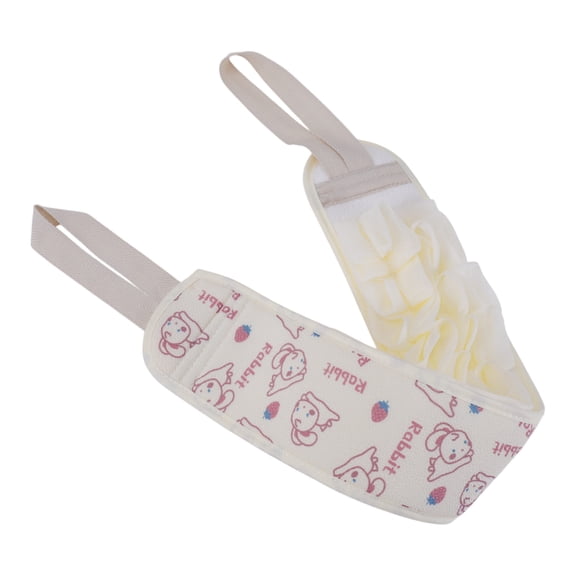 Unique Bargains 1 Pc Rabbit Loofah Body Scrub Towel Exfoliating Towel Beige