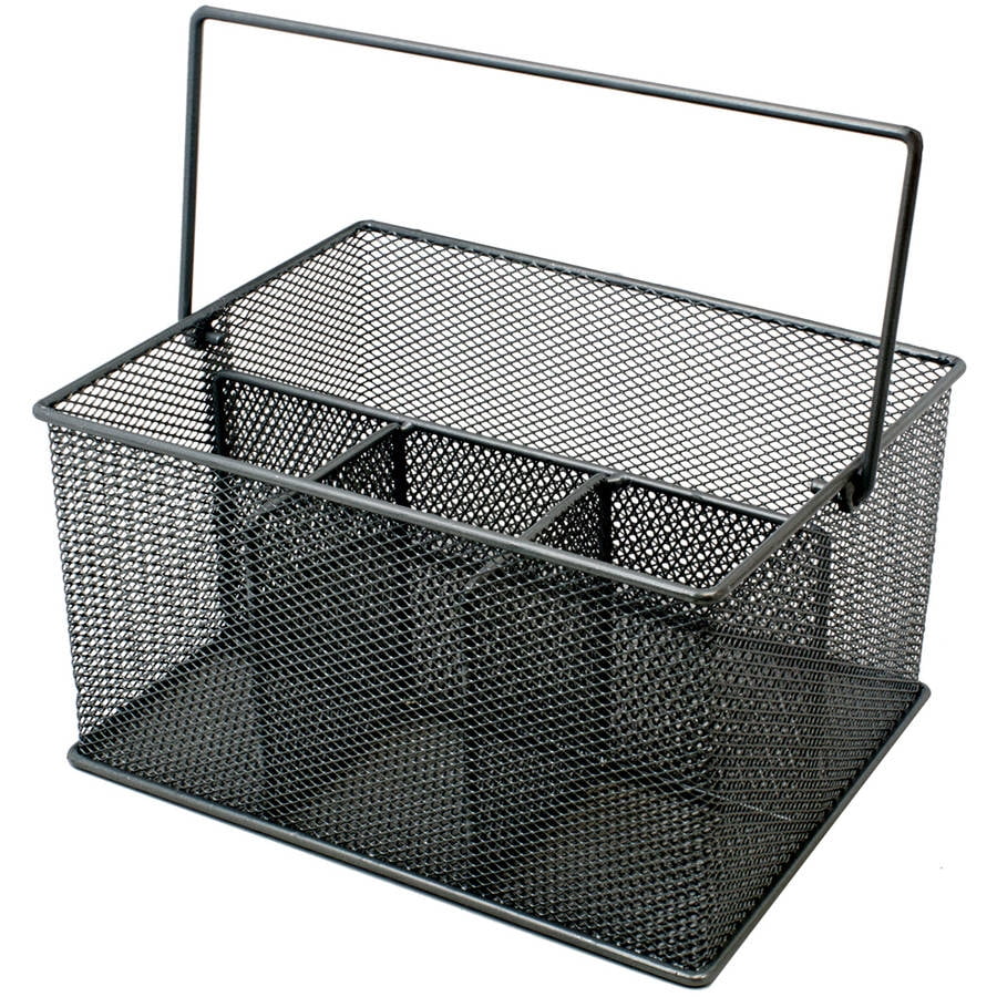 Sorbus Mesh Utensil Caddy Napkin Holder And Condiment Organizer Walmart Com Walmart Com