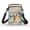 Butterfly Musical Note, variant on Camouflage Pattern Double Zipper Messenger Bag for Daily Use