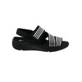 thumbnail image 2 of Drew Sutton Women Sandal In Black/silver Combo, 2 of 5