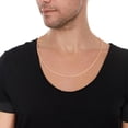 thumbnail image 3 of Floreo 14k Rose Gold 2.5mm Solid Rope Chain Diamond Cut Necklace, 3 of 5