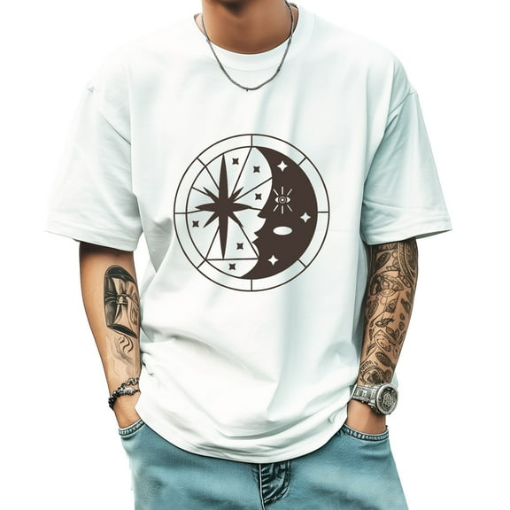 Graphic Tees for Men Summer New Print Casual Tee Fashion Trend Sports Shirt Select