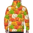 thumbnail image 7 of Uemuo Cartoon Pumpkins Pattern Men's Hoodie - Casual Pullover Hoodie with Kangaroo Pocket, Stylish Hooded Sweatshirt for Everyday Wear-XX-Large, 7 of 7