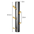 thumbnail image 2 of Fashionable black gold folding clothes hook vertical hook multifunctional hook, 2 of 8
