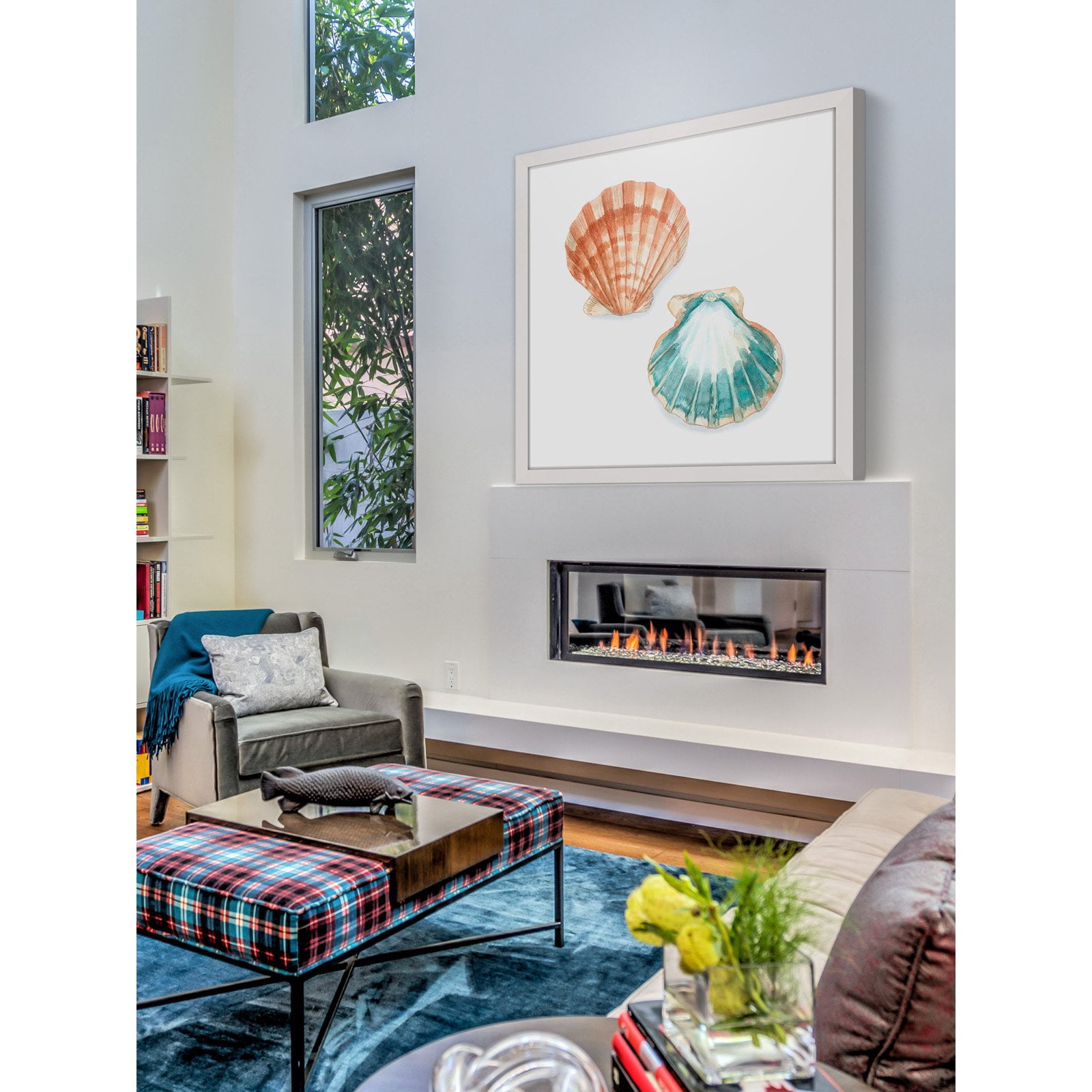 Marmont Hill "Watercolor Shells I" Framed Painting Print