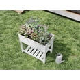 thumbnail image 5 of Classic 33" L x 19" W x 33" H Vinyl Elevated Garden, White, 5 of 10